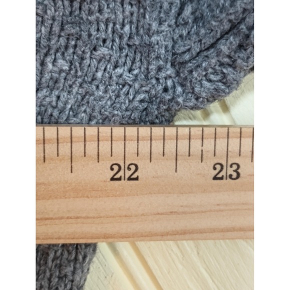 Madewell Sweater Womens Small Gray Knit Crewneck Pullover Side Slits Ribbed Hem - Picture 6 of 7